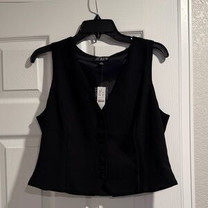 NWT J. Crew Women's Black Sleeveless Top
